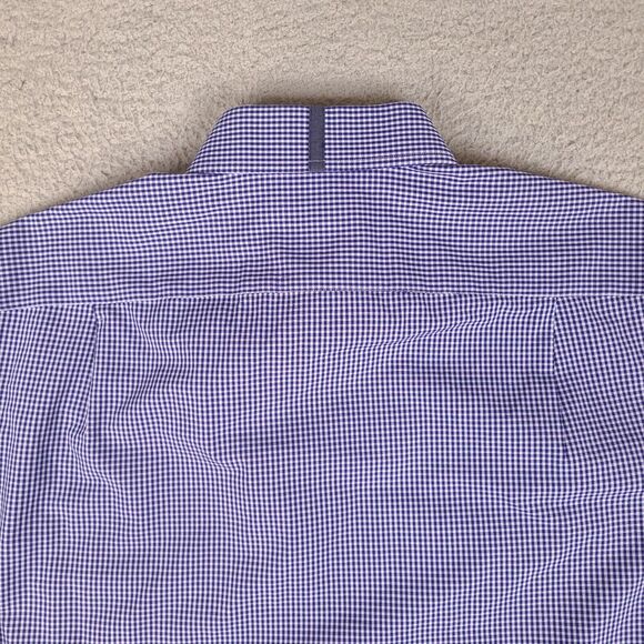 Ben Sherman Shirt Mens Medium Blue Plaid Gingham‎ Button Down Long Sleeve - Picture 13 of 13